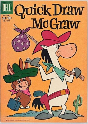 Quick Draw McGraw Hanna-Barbera Western Cartoon Comic Poster 24x36