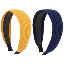2 PCS Wide Headbands for Women Non-slip Thick Hairbands with Teeth Large Bands