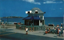 Hampton Beach, New Hampshire NH Beach Tichnor Chrome Original Vintage Postcard