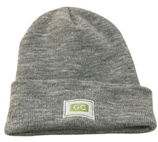 Gray Knit Beanie Cuffed Cozy Hat Stretch Outdoor Snowcore Green Chef Streetwear