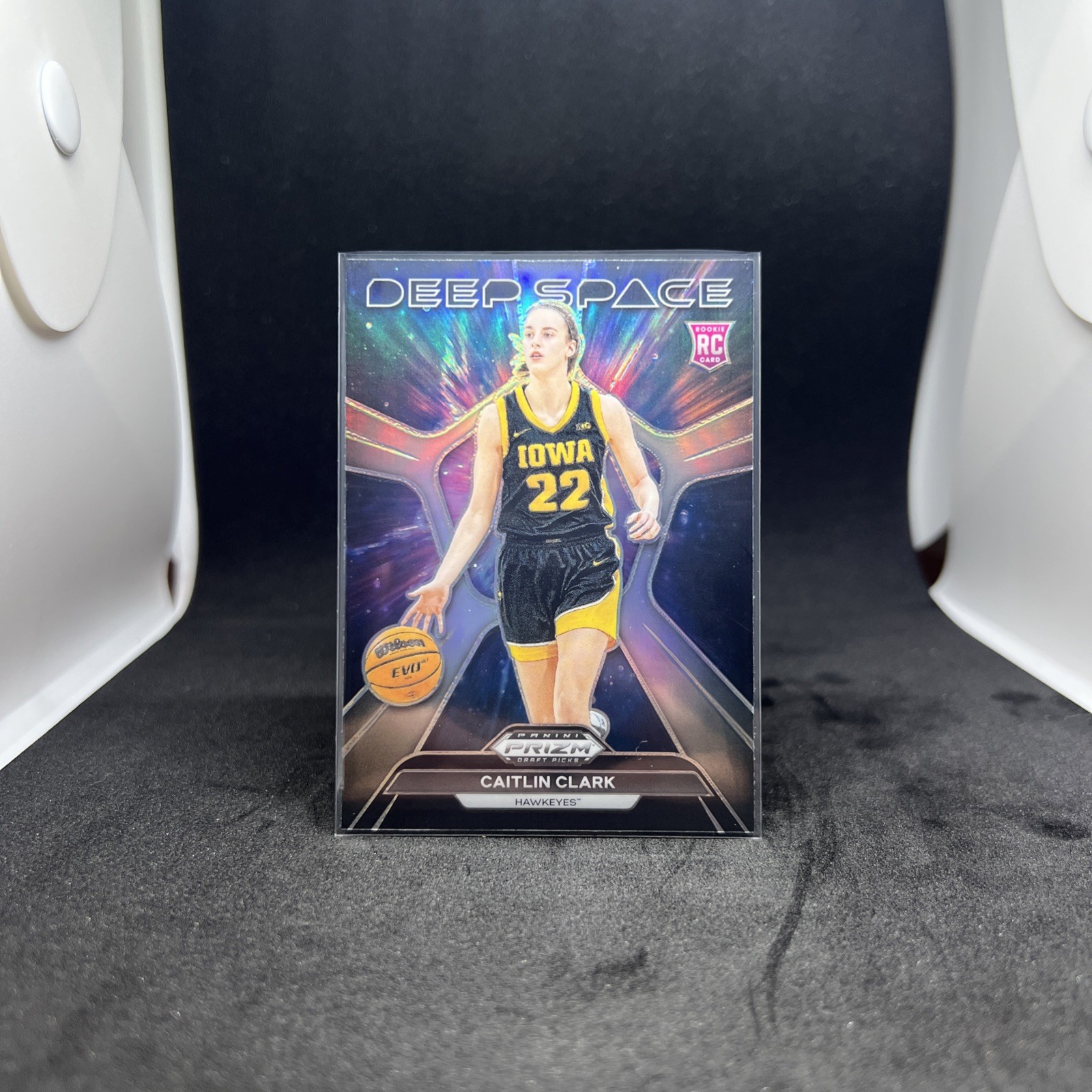 2024 Panini Prizm Draft Picks - Deep Space Caitlin Clark #8 Silver Prizm (RC)