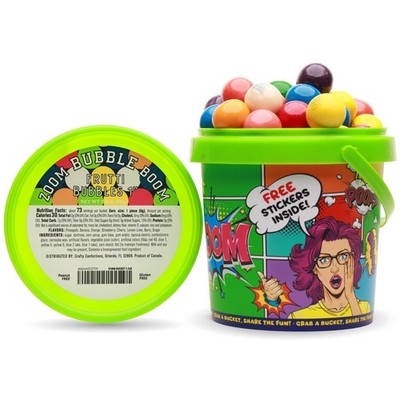 Chewing Bubble Gum Balls   1 Inch Gumballs Assorted Fruit Flavors   1.3 LB Ve...
