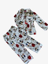 Peanuts Gang Charlie Brown Snoopy Christmas PJS Pajamas 2 pc set 4T kids unisex