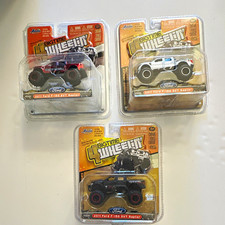 Jada Bigtime 4 Wheelin' 1:64 2011 Ford F-150 SVT Raptor Lot of 3 Unopened