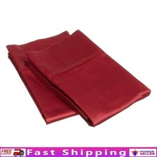 Luxury Egyptian Cotton 300TC Pillowcase Set Soft Hypoallergenic Machine Washable