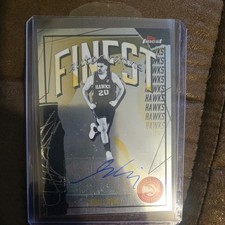 GEORGES NIANG 2025-26 TOPPS FINEST AUTOGRAPHS BASKETBALL HAWKS AUTO Q0593