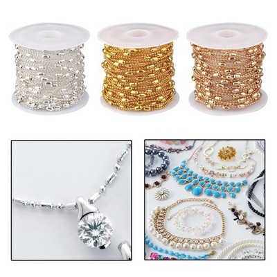 Metall Kabel Kette mit Spule Perlen Glied DIY Handarbeit