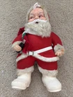 Vintage 50's Rushton Co Rubber Face Santa Claus W/Coca-Cola Bottle