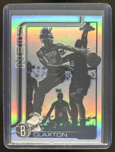Nic Claxton 2025-26 Topps Chrome Update Negative Refractor Nets