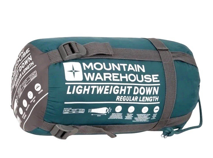 Mountain Warehouse Lightweight Down Sleeping Bag Petrol RRP