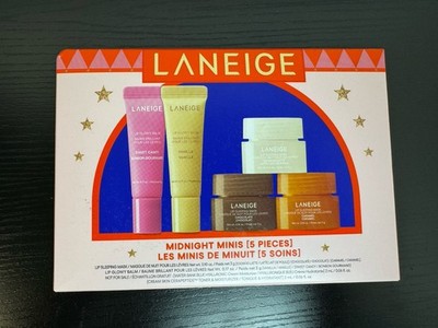 Laneige 2025 Midnight Minis 5 Piece Set Lip Sleeping Mask & Lip Glowy Balm NIB