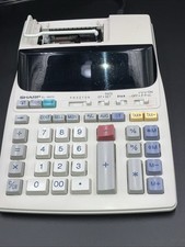 Sharp EL-1801V Electronic Calculator, 12 Digit, 2-Color Printer