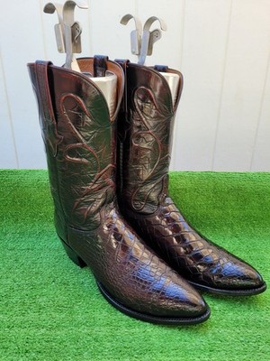 12.5 D   VTG   LUCCHESE CLASSICS   ALLIGATOR   BIAS CUT   CUSTOM   WESTERN BOOTS