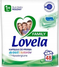 Lovela Family Universelle Waschmittelkapseln für Weiß- und Buntwäsche, 48 Stück
