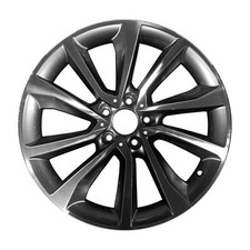 Wheel Dark Silver Painted And Machined Aluminum 6000 Alloy T6 310 Mpa Or 45000
