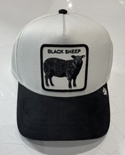 Goorin Bros Suede Sheep White/Black Trucker Hat-New W/Tag -Spring 26 Collection