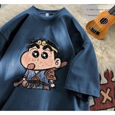 Cute Cartoon Graphic Oversized T-Shirt Anime Streetwear Cotton Tee