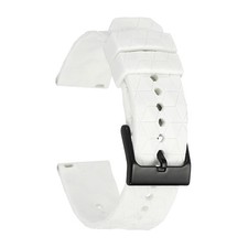 22mm Silicone Watch Straps with Quick Release and White Pin