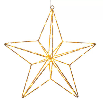 Konstsmide LED-Dekoleuchte Goldstern Weihnachtsdekoration Deko-Lampe Leuchte 