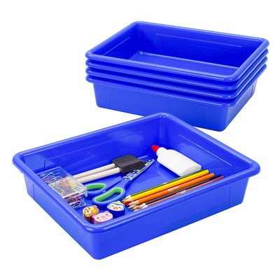 Letter Size Flat Storage Tray   Organizer Bin for Classroom, Office and Home,...