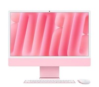APPLE iMac 4.5K 24 (2024) - M4, 256 GB SSD, Pink-REFURB-A