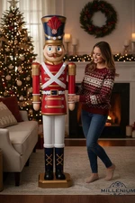 HOME ACCENTS 6 FT Animated LED Nutcracker Candy Soldier Open Box Music