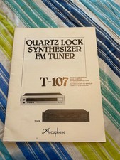 ACCUPHASE QUARTZ LOCK SYNTHESIZER FM TUNER T-...