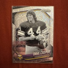 2025 Panini Prizm Football Dave Casper Lazer Prizm #256