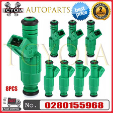 8x Fuel Injectors 0280155968 For 42lb 440cc Ls1 Lt1 Chevy Ford Mustang New