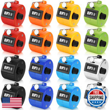 16 Pcs Handheld Clicker Counter 4 Digit Mechanical Tally Counter Assorted Colors