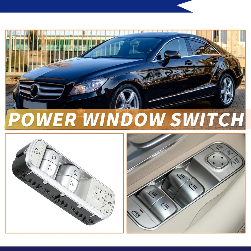 3 Pin Front Driver Side Power Window Switch for Mercedes-Benz GLE GLS 1679057501 Foto 2 de 4