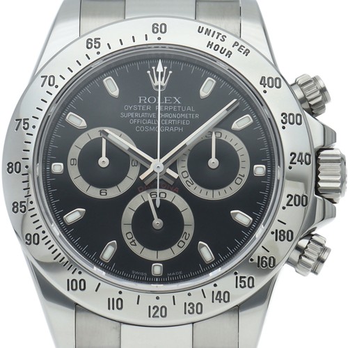 ROLEX Cosmograph Daytona Watch New Buckle Overhauled 116520(V) Stainless Ste...