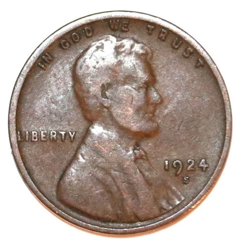 1924-S Lincoln Cent - Very Fine - #C3258ZC - FREE SHIPPING