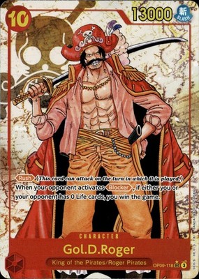 One Piece Emperors in the New World Gol.D.Roger Alt Art OP09-118 NM english