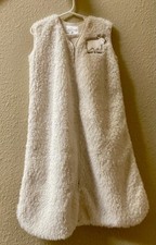 High Pile Fleece Ivory Unisex SleepSack  Wearable Blanket Size M 6 to 12 Months