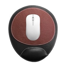 Ergonomic Leather Mouse Pad Mat Mousepad with Rest Wrist Support Non-Slip Rub...