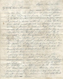 1840 Letter W. H. Harrison supporter records conversation with "Old Tip"