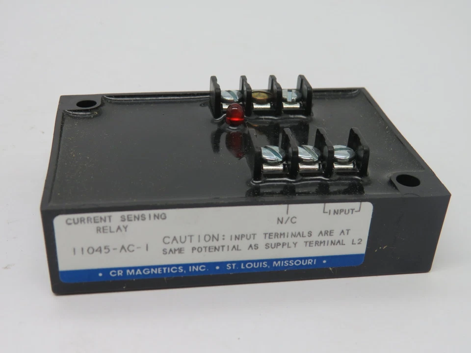 CR Magnetics 11045-AC-1 Current Sensing Relay AC Output 250mA 90-130V NEW - Image 2 of 4