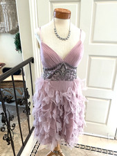 NWT Xscape prom evening cocktail social petal short ball gown dress Orchid 10