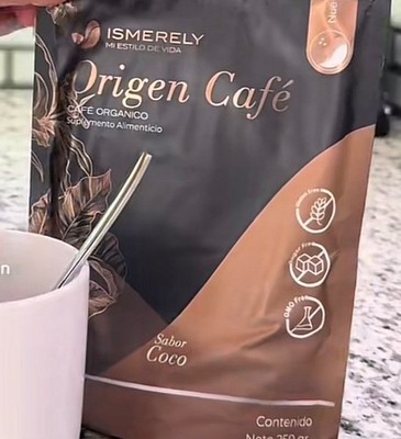Ismerely Cafe Organico hongo sabor Coco regula glucosa en sangre,quema calorias