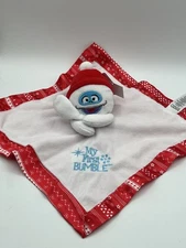 Abominable Snowman Lovey Rudolph Lovey Satin Back Rattle NWT Rashti & Rashti