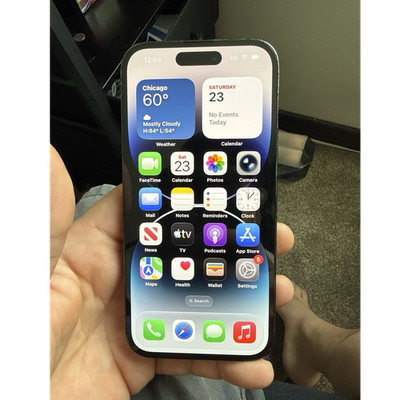 Apple iPhone 14 Pro 256GB Black iOS MQ0N3LL/A Optimized Battery Charging