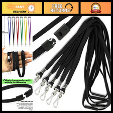 Breakaway Lanyard with J-Hook - ID Badge Holder Lanyards for Employees  Student