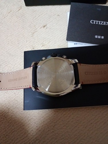 Citizen AT9065-00E Cal.H820 Eco-Drive Jour Date Boîte Solaire Montre Hommes Auth - Photo 8 sur 10