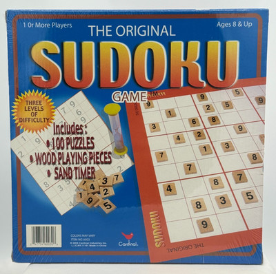 The Original Sudoku Game - 100 Puzzles - NEW Sealed - Cardinal Games