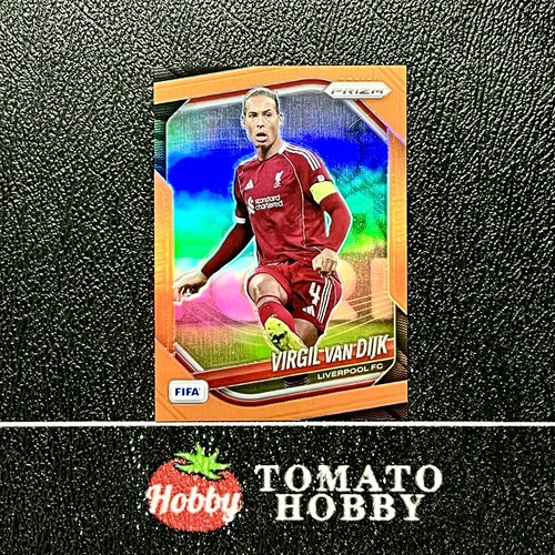 VIRGIL VAN DIJK /125 ORANGE REFRACTOR PANINI PRIZM FIFA 2025-26 LIVERPOOL