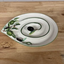 Olive Serving Dish by DiPinto A Mano