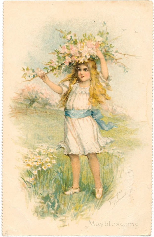 Frances Brundage Tuck "Little Sunbeam" - Mayblossoms - image 1 of 1