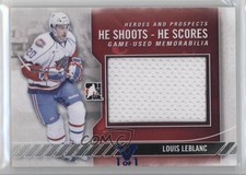 2011-12 ITG Heroes and Prospects Vault Sapphire 1/1 Louis Leblanc #HSHS-11 2a8