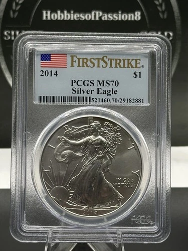 2014 $1 Silver Eagle PCGS MS70 First Strike